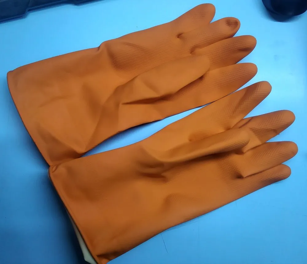 Unisex Household Rubber Gloves, Size: Free Size