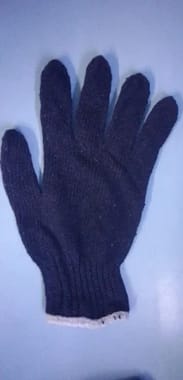 40gm Blue Cotton Knitted Hand Gloves