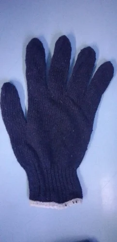 40gm Blue Cotton Knitted Hand Gloves