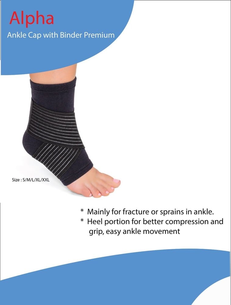 Alpha Strechable Ankle Cap with Binder Premium