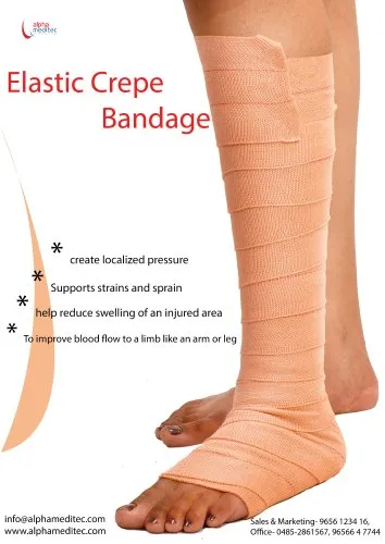 Elastic Crepe Bandage 8cm, For Hospital