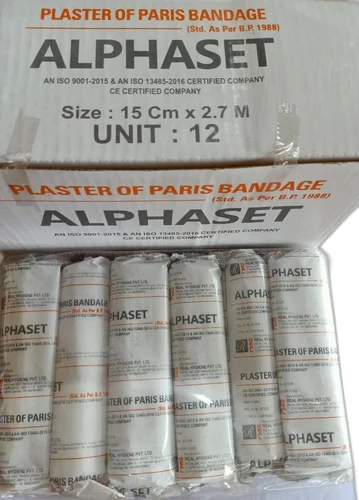 White Cotton Plaster of Paris (POP Bandage) 15 CM, Size: 15cm X 2.5mtrs, 6 Inch