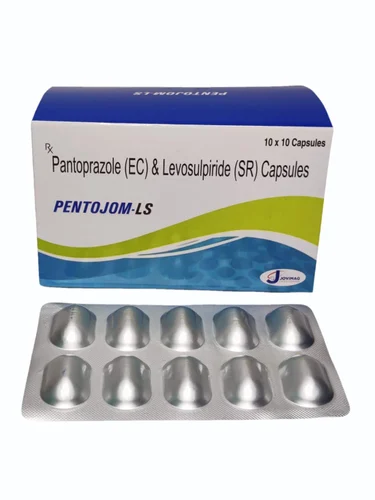 PENTOJOM LS:-Pantoprazole 40 mg+ Levosulpiride 75 mg SR(ALU-ALU)