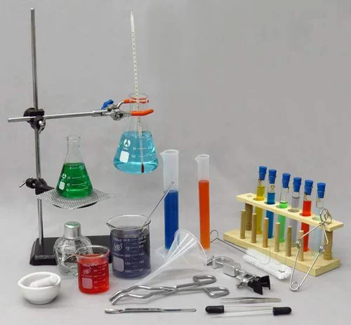 Glass,Stainless Steel Transparent Laboratory Instruments, Packaging Type: Box