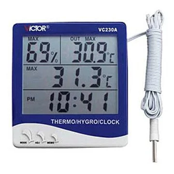 Plastic Thermo Hygrometer, For Industrial