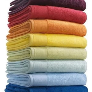 Plain Multicolor Coloured Cotton Bath Towel, For Hotel, Size: 30x60 Inches