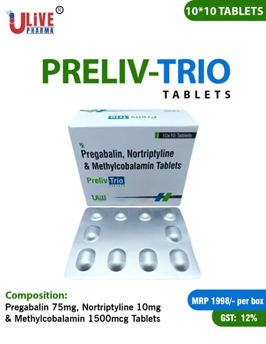 Pregabalin Nortriptyline Methylcobalamin