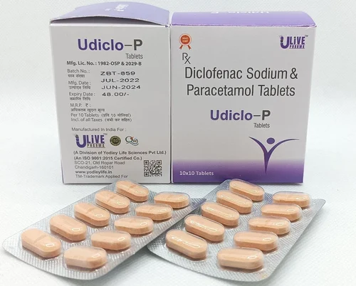 Allopathic Diclofenac Sodium Paracetamol Tablets