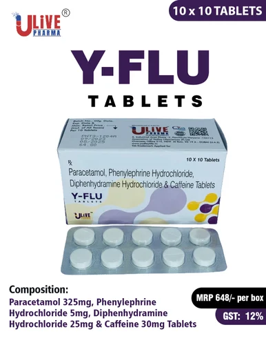 Caffeine Diphenhydramine Paracetamol Phenylephrine Tablets