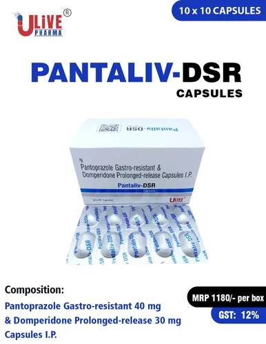 Pantoprazole Gastro Resistant & Domperidone Prolonged Release Capsule