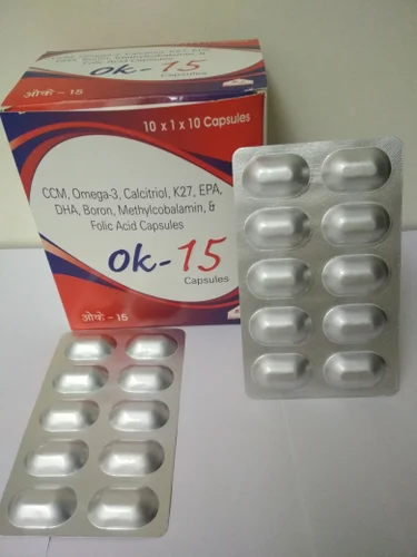 Ccm, Omega 3, Calcitriol, K27, Epa, Dha, Boron, Mythylcobalamin And Folic Acid Capsule