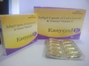 Cod Liver Oil & Natural Vitamin E Softgel Capsules