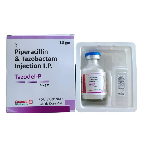 TAZODEL-P INJ (Tazobactam + Piperacillin Injection), 4.5 g