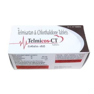 TELMICOS-CT TAB (Telmisartan 40mg + Chlorthalidone 12.5mg Tab)