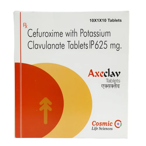 Axaclav Axeclav Cefuroxime Axetil Clavulanate Tablets, 625 mg