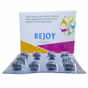 Rejoy Caps (Omega 3 Fatty Acid Softgel Capsule), Packaging Type: Box