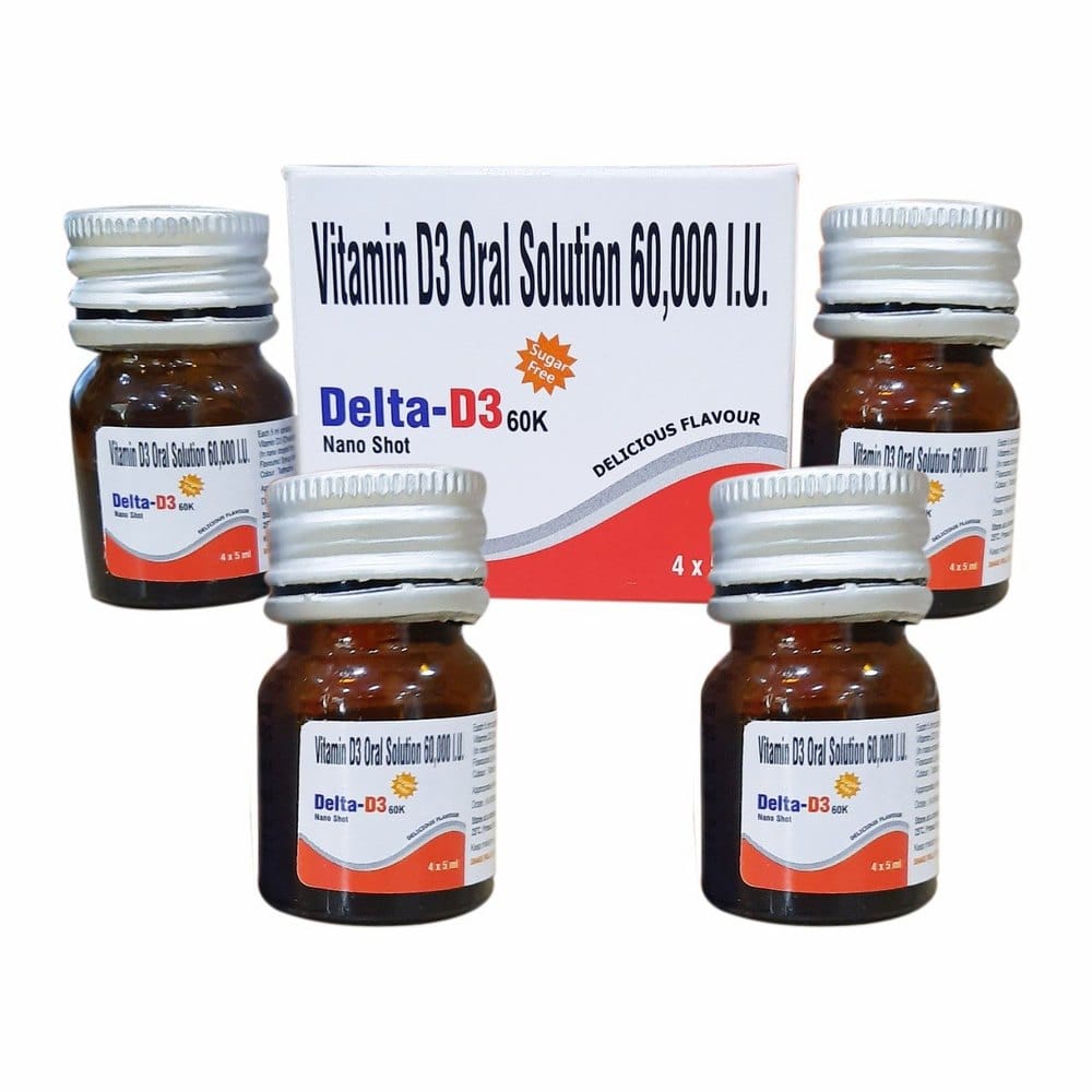 Delta D3 60K Vitamin D3 Oral Solution, Syrup