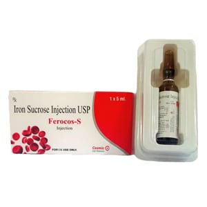 Ferocos S Inj (Iron Sucrose 20mg Injection), 50 mg