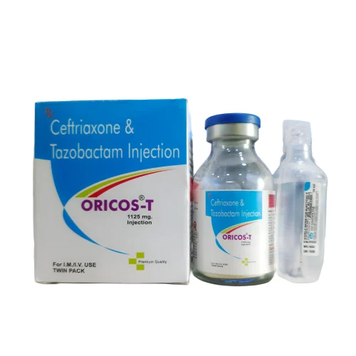 ORICOS-T INJ (Ceftriaxone 1gm + Tazobactam 125mg), 1.125 GM