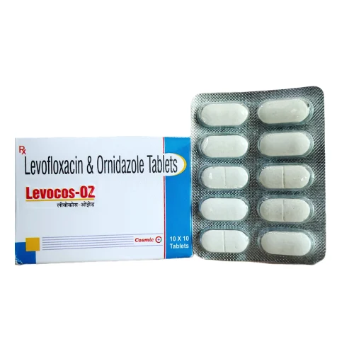 Levocos Oz Levofloxacin 250 Mg Ornidazole 500 Mg Tablet, 1x10 Tab, Prescription