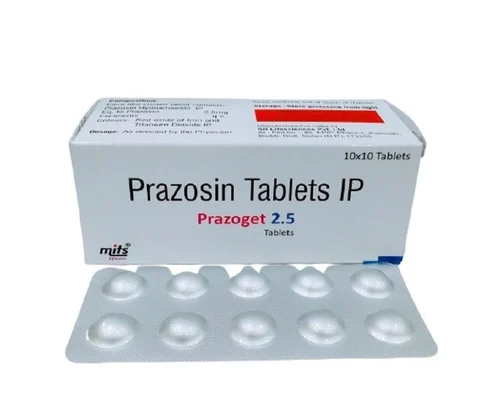 PRAZOGET Prazosin Tablets, 2.5 mg