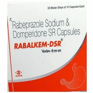 Rabalkem DSR Capsule, Rabeprazole 20mg and Domperodone 10mg