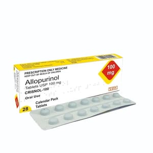 Allopurinol Tablet, 100 mg