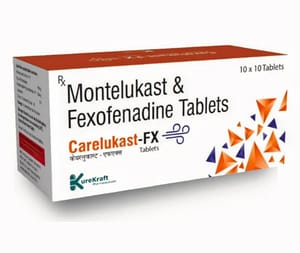 Montelukast (10mg) + Fexofenadine (120mg) - Carelukast-FX Tablets