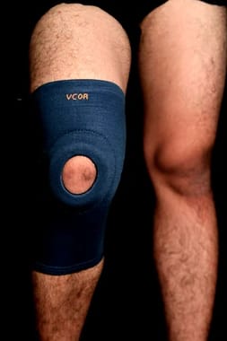 Cotton Open Patella Knee Cap Support, For Home, Model Name/Number: Vcor Opkc