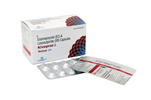 Kivopraz L Esomeprazole And Levosulpiride Capsules, 10x10 Alu Alu Blister, Prescription