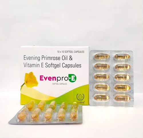 Evening Primrose Oil With Vitamin E Softgel Capsules