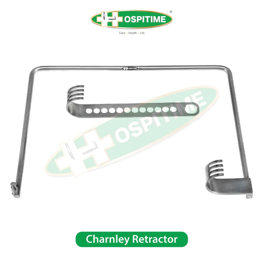 HOSPITIME Steel Charnley Hip Retractor, Size: Large