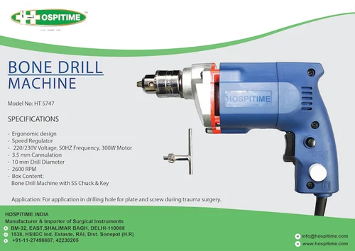 Steel Hospitime Electric Bone Drill Machine