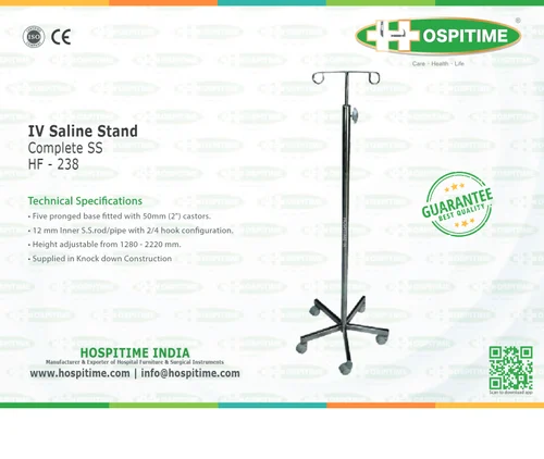 Hospitime Saline IV Stand, For Hospital