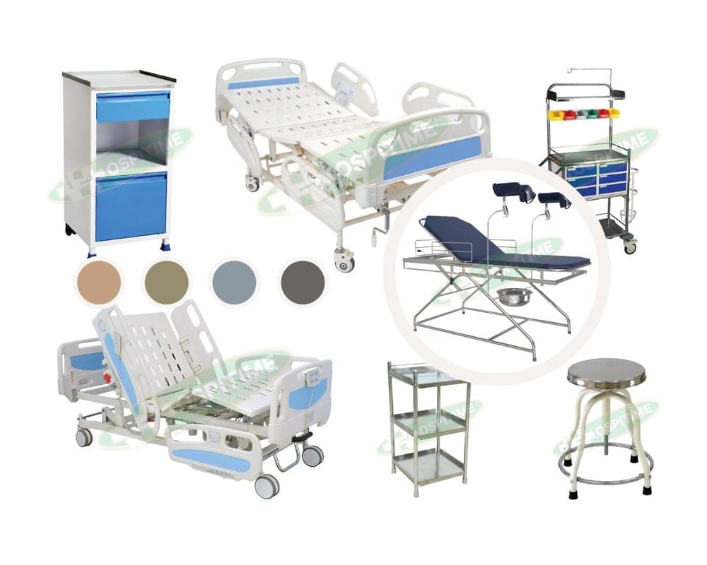 Mild Steel White Hospital Furniture