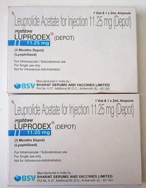 LUPRODEX 11.25MG INJ ( LEUPROLIDE ACETATE FOR INJ 11.25MG ( DEPOT))