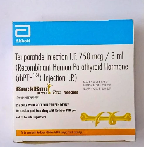 Rockbon Pth Pen 750mg ( Teriparatide Inj Ip 750mg/3ml )