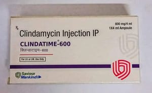 CLINDATIME 600MG ( CLINDAMYCIN INJ IP )