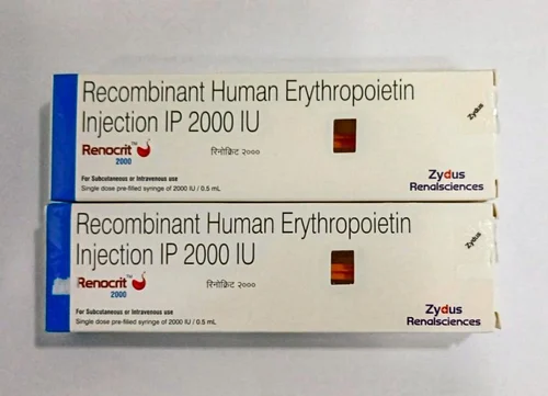 RENOCRIT 2000IU ( RECOMBINANT HUMAN ERYTHROPOIETIN INJ IP 4000IU)