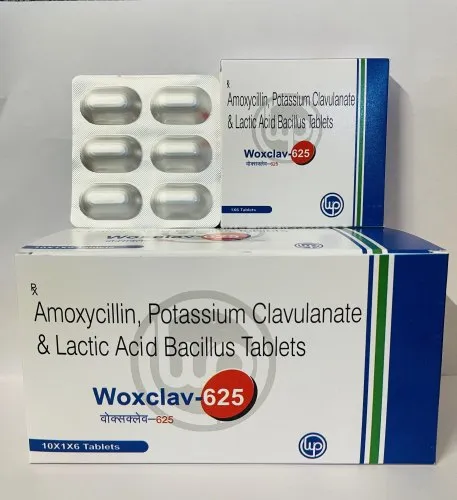 Amoxicillin And Potassium Clavulanate And Lactic Acid Bacillus Tablets