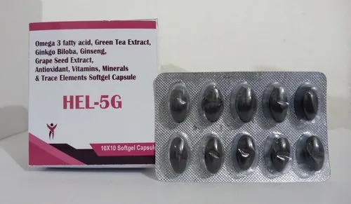 5g Preparation With Omega 3 Fatty Acid, Vitamins, Minerals, Oxidant & Trace Elements Softgel Capsule