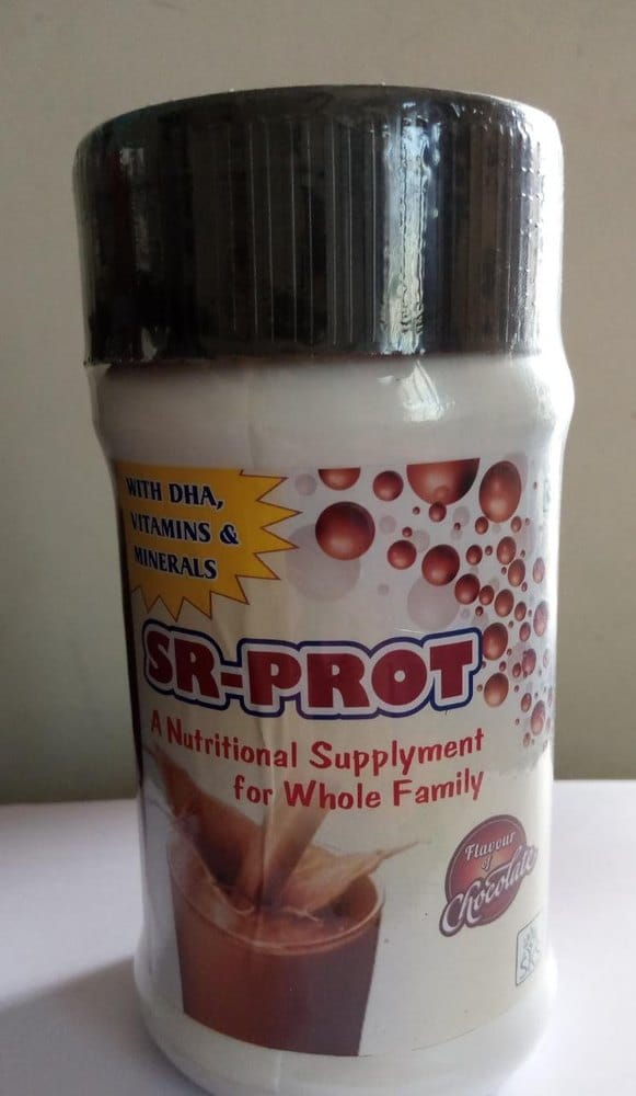 SR PROT Protein Powder With Vitamins, Minerals & DHA, 200 GM