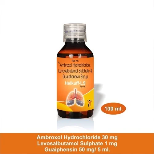 Ambroxol 30mg, Levosalbutamol 1mg & Guaiphenesin 50mg Sugarfree Syrup, Bottle Size: 100 ml