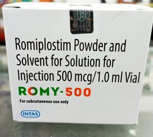 ROMY 500MG ( ROMIPLOSTIM POWDER AND SOLVENT FOR SOLUTION FOR INJ )