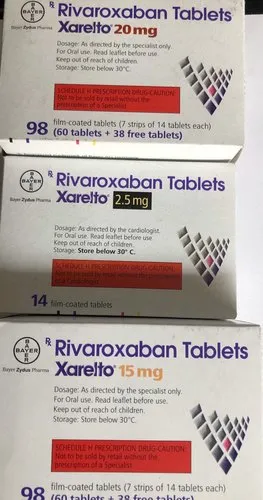 Xarelto 5/10/15Mg Rivaroxaban Tablets