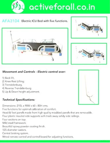 Electric ICU Bed with Five Functions