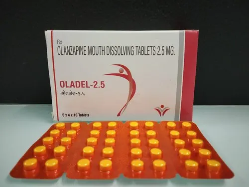 Oladel Olanzapine Mouth Dissolving Tablets 2.5 mg, Packaging Type: Box