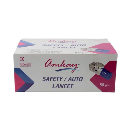 BLOOD LANCET SAFTY LANCET AMKAY (50 PC)