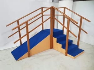 Physiotherapy Exercise Staircase Corner type ( stair with ramp)