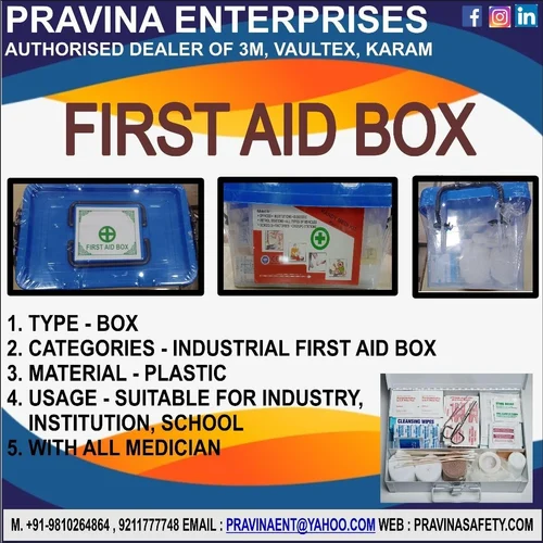 First Aid Box With Medicine Kit